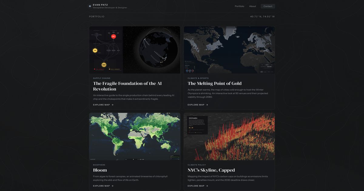 Evan Patz — Geospatial Developer & Designer | Interactive Maps & Data ...